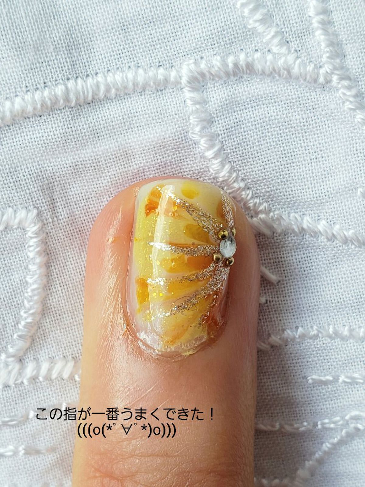 土木系おねいさん on LIPS 「以前からやってみたかった、ピーコックネイルに挑戦!デザインは-..」(4枚目)