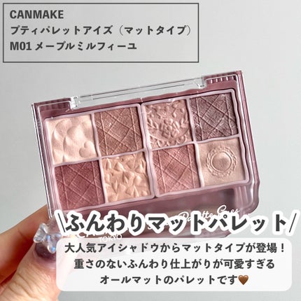 プティパレットアイズ(マットタイプ)/キャンメイク/パウダーアイシャドウを使ったクチコミ(2枚目)