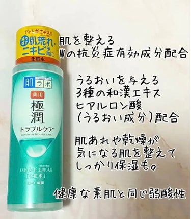 肌ラボ
薬用 極潤 スキンコンディショナー

サッパリした使用感なので朝使うのもオススメの化粧水です☺️✨

白濁した化粧水にはスクワランなどの保湿成分がしっかり溶け込んでいるそうです💗



#肌ラボ
#薬用極潤スキンコンディショナーの画像 その1