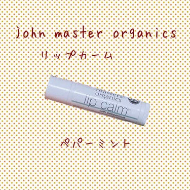 リップカーム ペパーミント/john masters organics/リップケア・リップクリームを使ったクチコミ（1枚目）