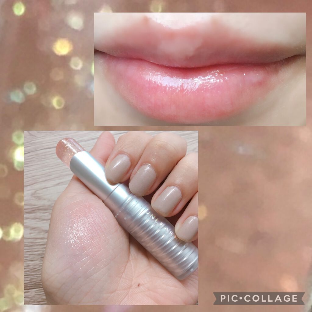 グリッタリーウェブリップバーム/unleashia/リップケアを使ったクチコミ（2枚目）