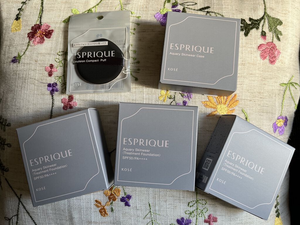 アクアリースキンウェア 02 ナチュラルベージュ/ESPRIQUE/クッションファンデーションを使ったクチコミ（1枚目）