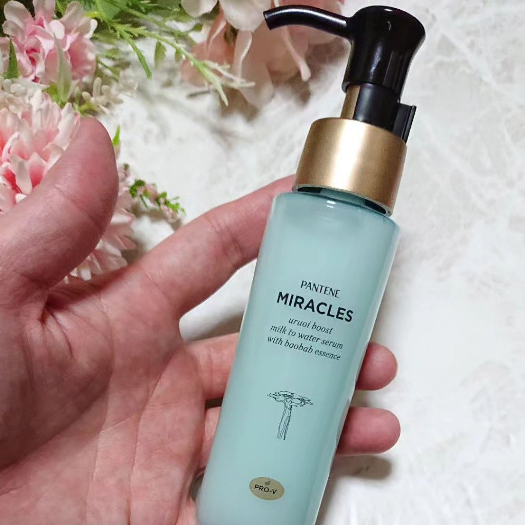 ミラクルズ うるおいブーストミルクウォーターセラム/パンテーン/アウトバストリートメントを使ったクチコミ（3枚目）