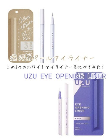 EYE OPENING LINER/UZU BY FLOWFUSHI/リキッドアイライナーを使ったクチコミ（1枚目）