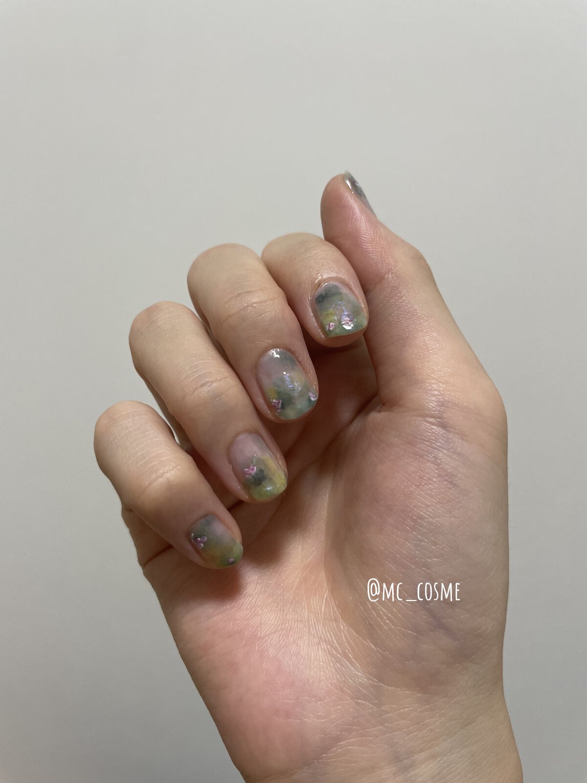 フレンドネイル(リニューアル品)	 2-13(33089)モーヴピンク/DAISO/マニキュアを使ったクチコミ（3枚目）