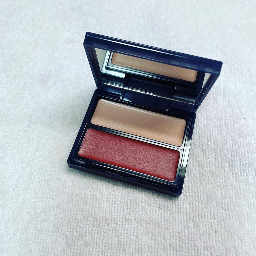 セラムマルチグロウデュオ 105 Brown Orange/Borica/クリームハイライトを使ったクチコミ（3枚目）