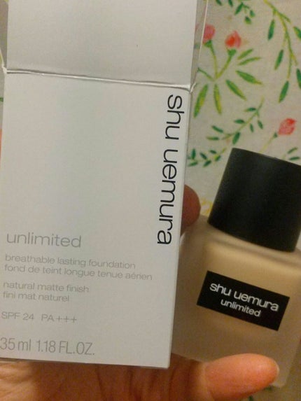 (旧)アンリミテッド ラスティング フルイド/shu uemura/リキッドファンデーションを使ったクチコミ(3枚目)