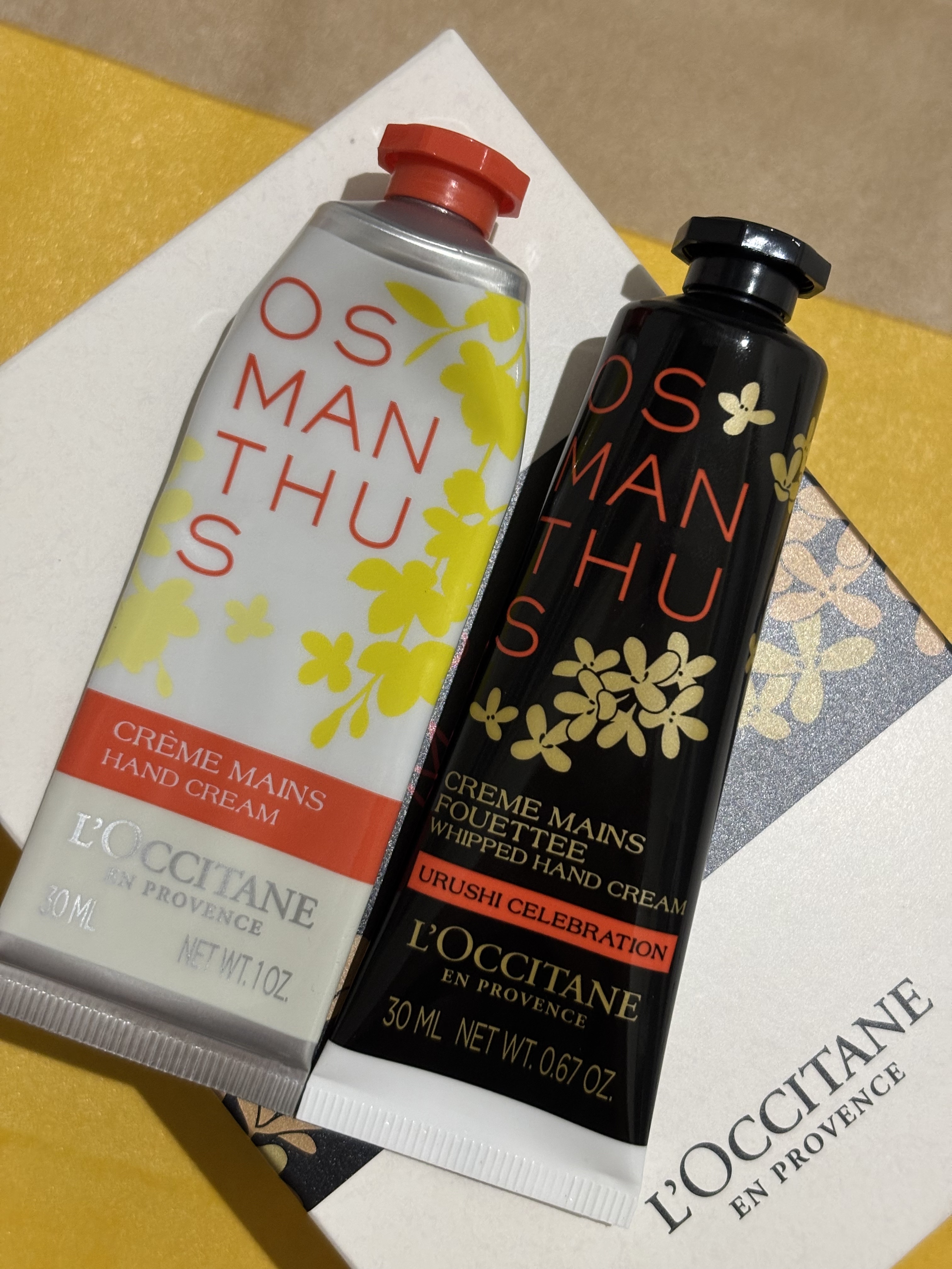 オスマンサス ハンドクリーム/L'OCCITANE/ハンドクリームを使ったクチコミ（3枚目）