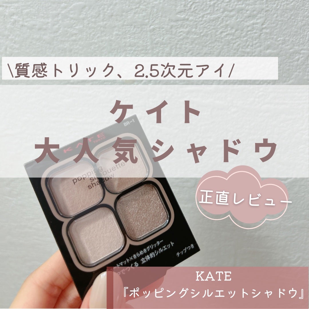 ケイト ポッピングシルエットシャドウ/KATE/アイシャドウパレットを使ったクチコミ(1枚目)