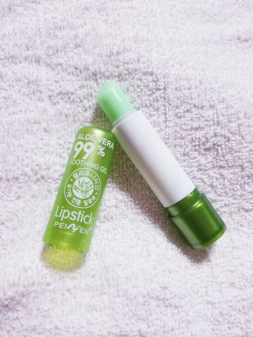 ALOE VERA99%/Magic　Kiss　with　aloe　vera/リップクリームを使ったクチコミ（3枚目）