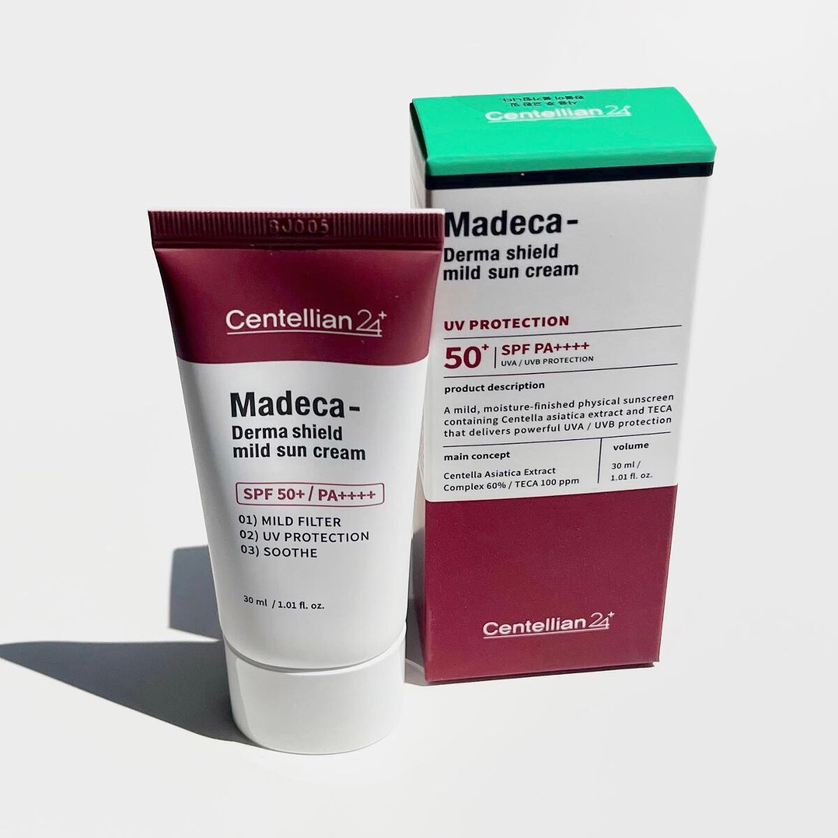 マデカ ダーマシールド マイルドサンクリーム/センテリアン24/日焼け止めクリームを使ったクチコミ（1枚目）