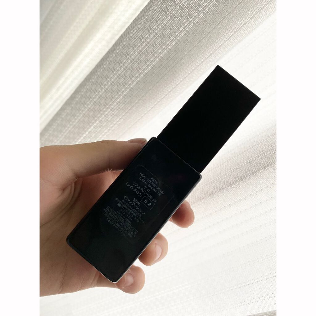 リアルカバーリキッド（ライトグロウ）/KATE/リキッドファンデーションを使ったクチコミ（2枚目）