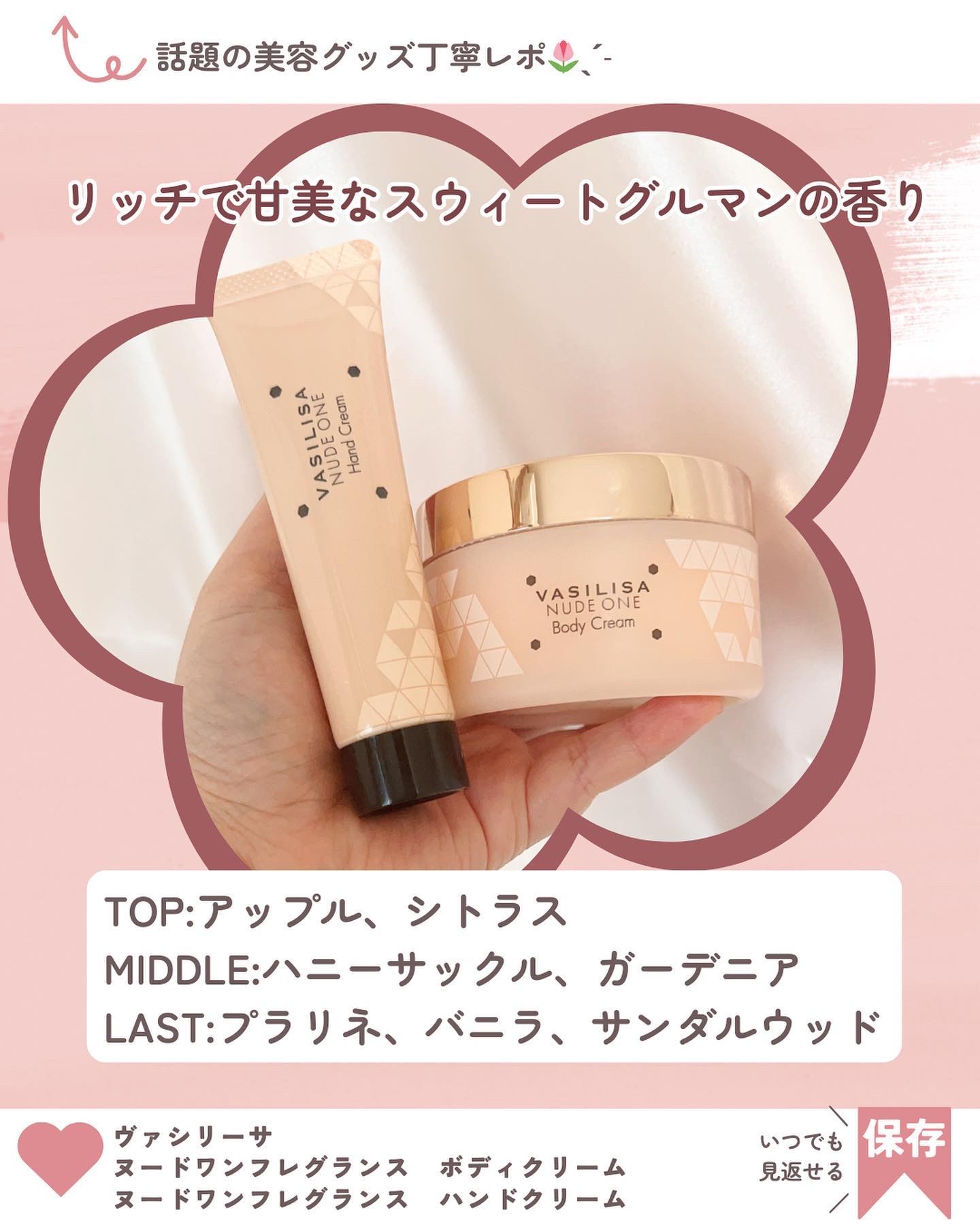 ヌード ワン フレグランスボディクリーム/ヴァシリーサ/ボディクリームを使ったクチコミ（2枚目）