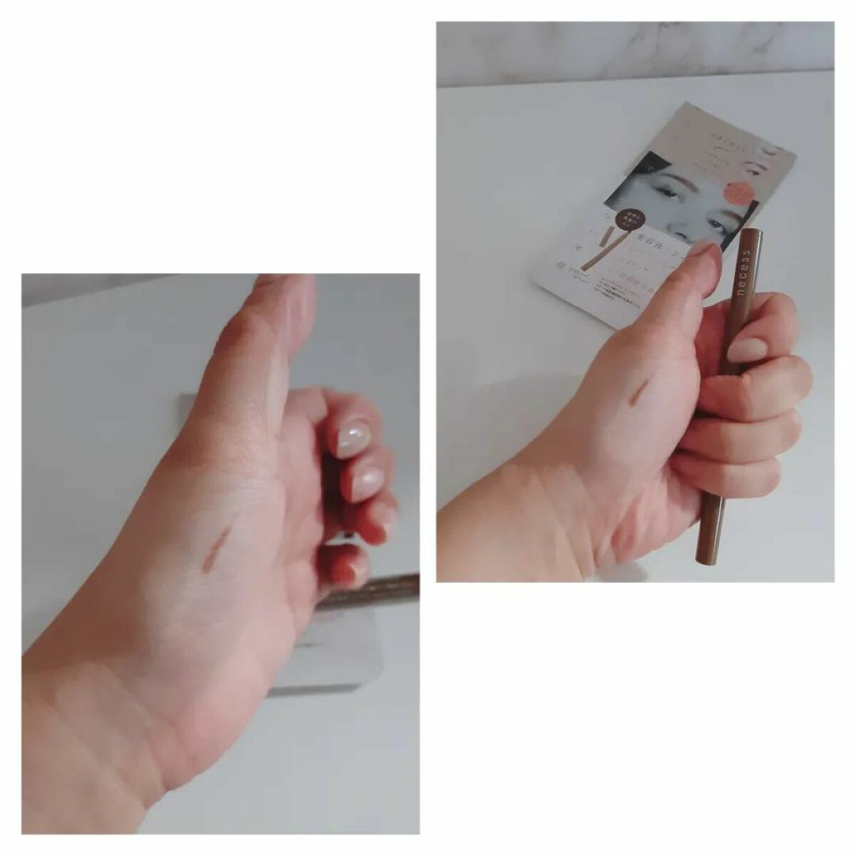 necess まゆ書き足し美容液ティント /コジット/眉ティントを使ったクチコミ(7枚目)