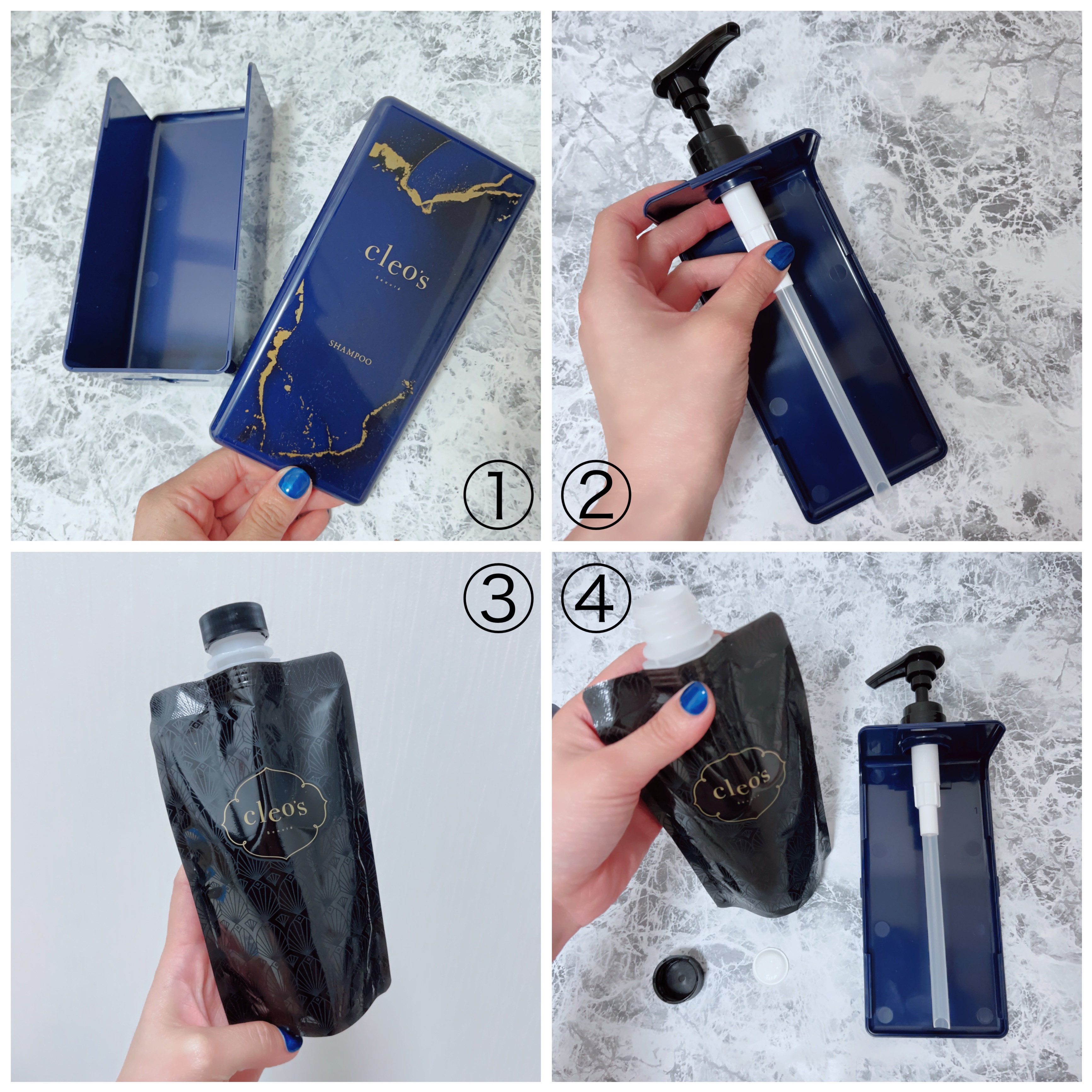 エクストラモイストシャンプー＆リペアトリートメント セット(詰め替え)/Cleo's Beauté/市販シャンプーを使ったクチコミ（3枚目）