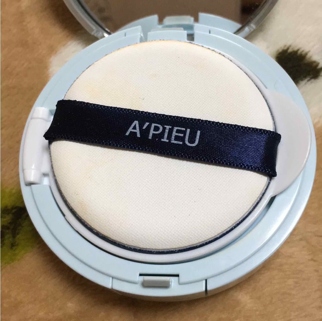 エアフィットクッション/A’pieu/クッションファンデーションを使ったクチコミ（2枚目）