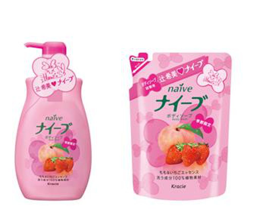 ナイーブ ボディソープ(もも&いちごエッセンス配合)