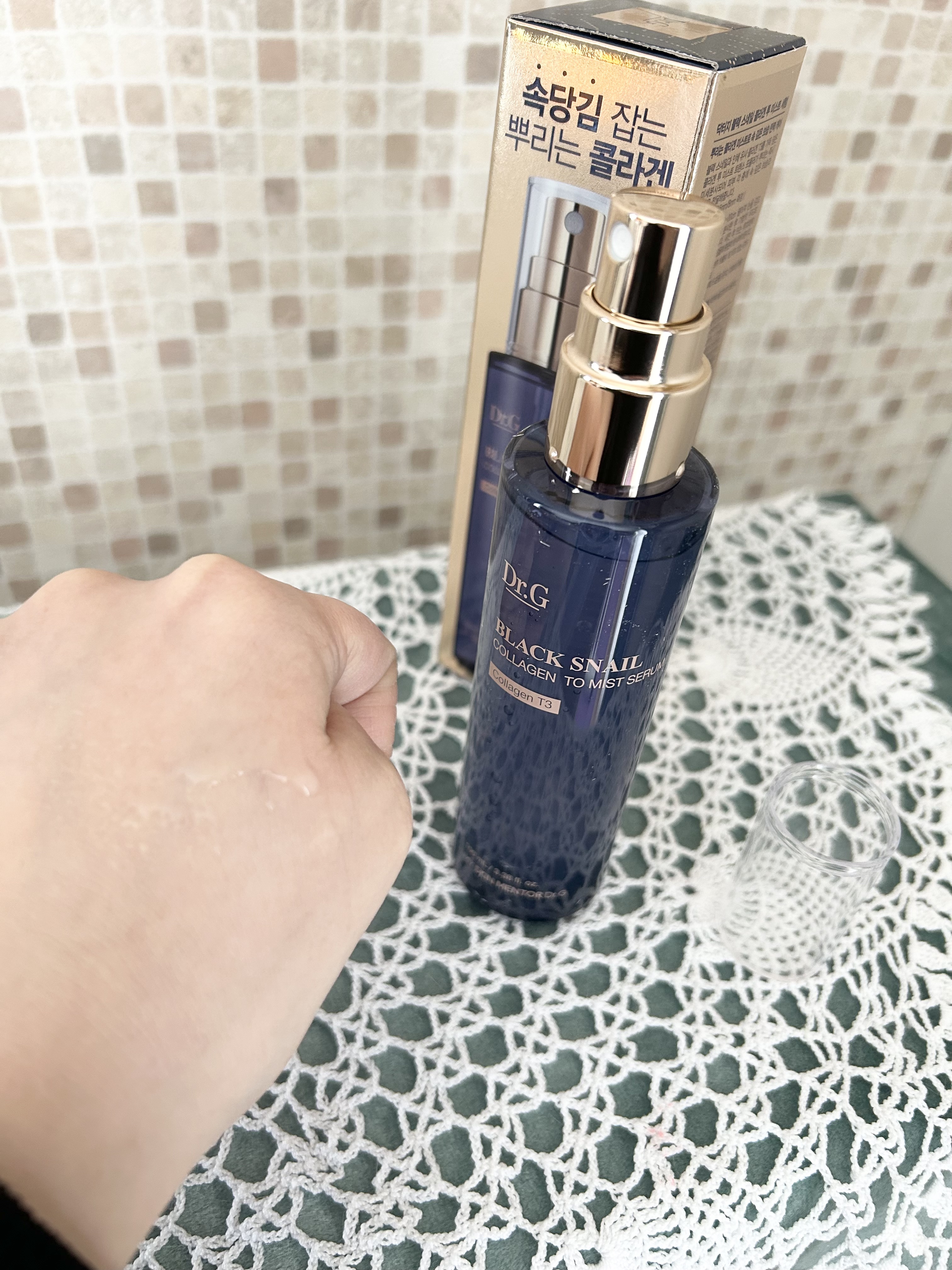 ドクタージー ブラックスネイル コラーゲンミスト/Dr.G/ミスト状化粧水を使ったクチコミ（3枚目）