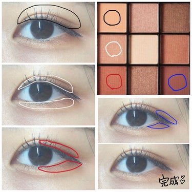 UR GLAM　BLOOMING EYE COLOR PALETTE/U R GLAM/アイシャドウパレットを使ったクチコミ（2枚目）