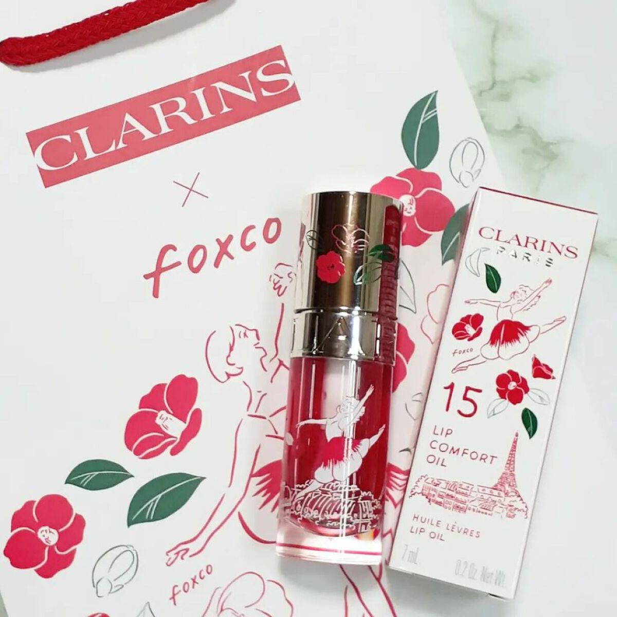 リップコンフォートオイル 15 ブラッシュカメリア / CLARINS