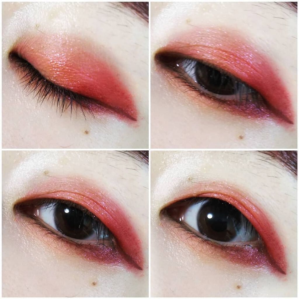 Natasha Denona Love Paletteのクチコミ「#スイカメイク

つまり、
赤いだけのメイク🍉

夏と言えばスイカ🍉
スイカ好きです✨
メロン.....」（3枚目）