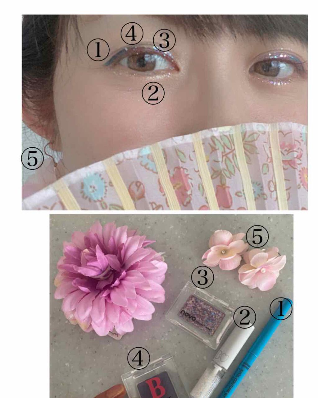 グリッターライナー/b idol/グリッターを使ったクチコミ（3枚目）