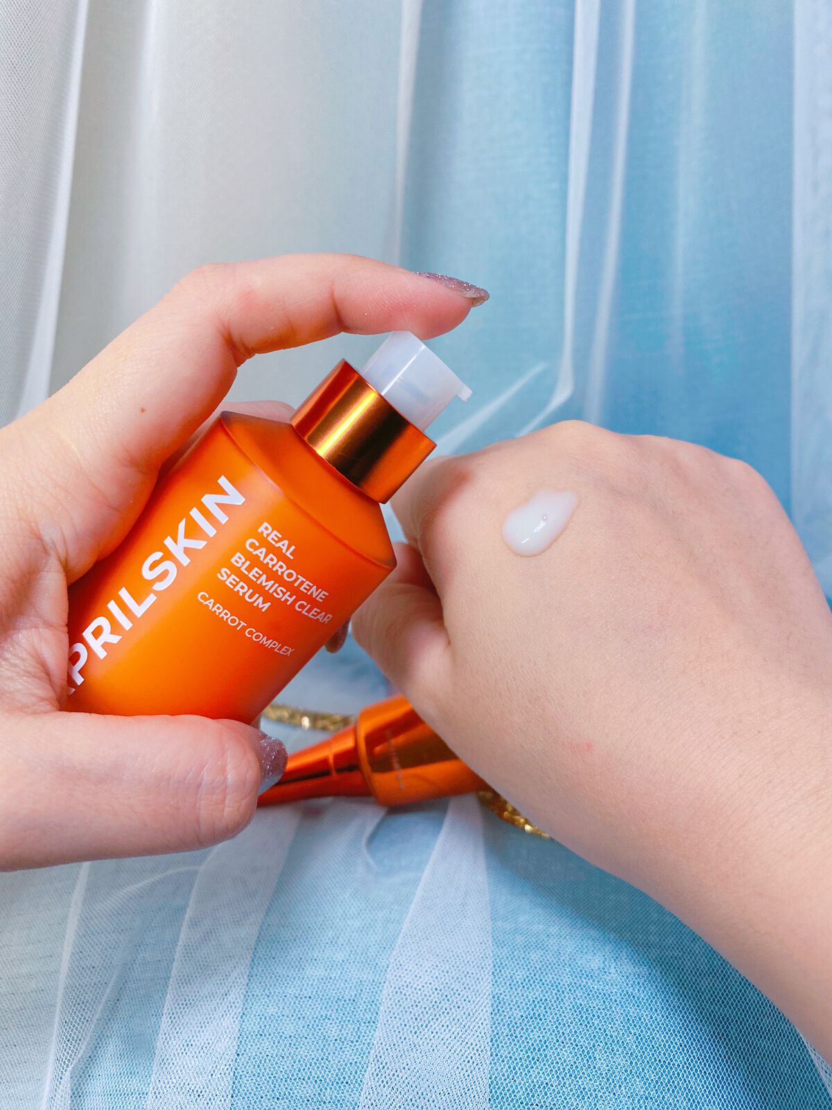 リアルカロテンブレミッシュクリアセラム/APRILSKIN/美容液を使ったクチコミ（3枚目）