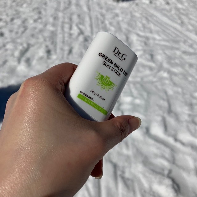 グリーンマイルドサンスティック SPF50+ PA++++/Dr.G/日焼け止めスティックを使ったクチコミ（3枚目）