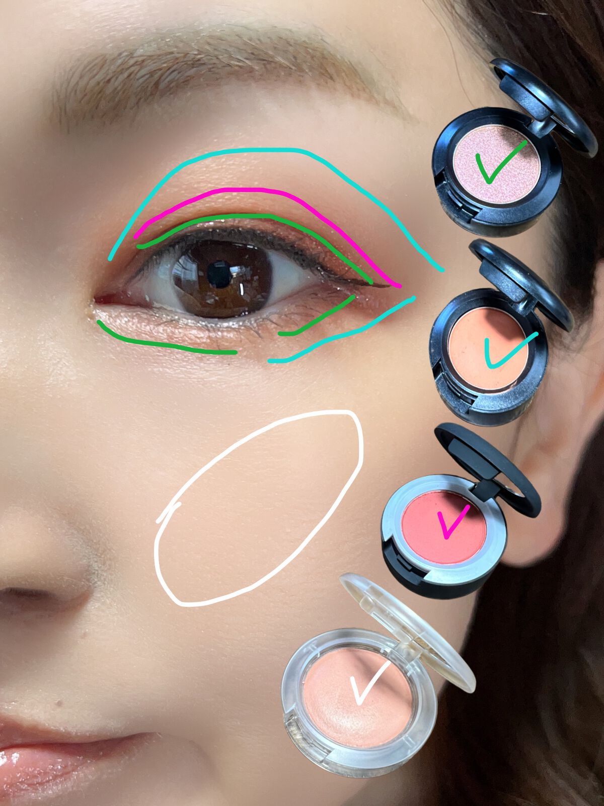 スモール アイシャドウ/M・A・C/単色アイシャドウを使ったクチコミ（2枚目）