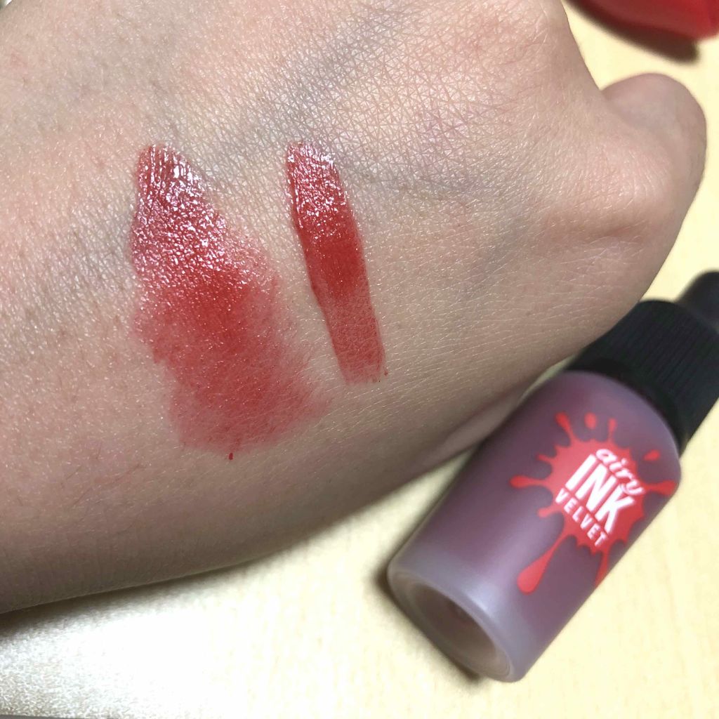 インク ベルベット/PERIPERA/口紅を使ったクチコミ（2枚目）