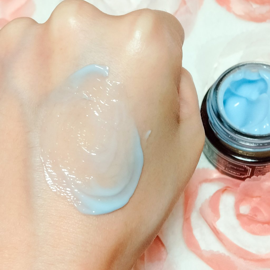 ミッドナイトブルーカーミングクリーム/Klairs/フェイスクリームを使ったクチコミ（3枚目）