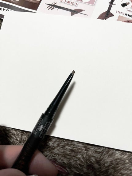 ブロウインク カラーティントデュオ/MAYBELLINE NEW YORK/眉ティントを使ったクチコミ(2枚目)