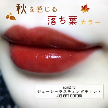 ジューシーラスティングティント 13 イートドトリ(EAT DOTORI)/rom&nd/口紅を使ったクチコミ（1枚目）