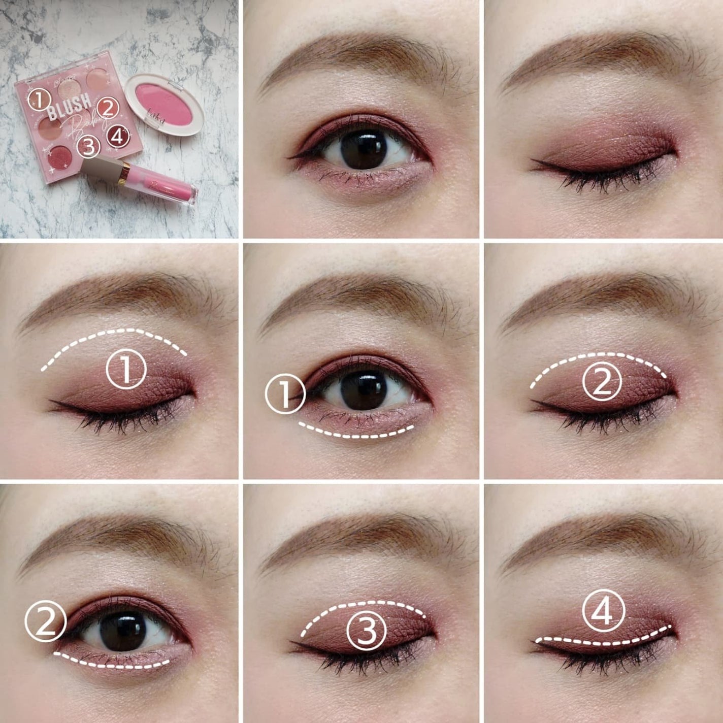BLUSH Baby/ColourPop/アイシャドウパレットを使ったクチコミ(4枚目)
