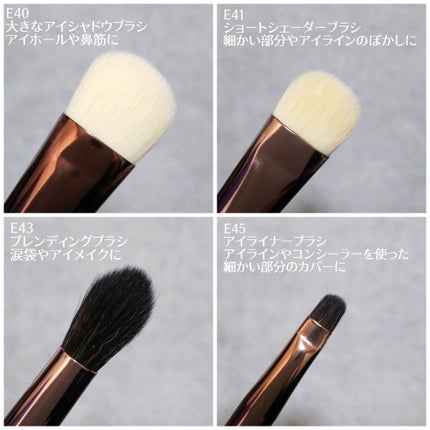 SIXPLUS ホワイトパール アイメイクブラシ 7本セット/SIXPLUS/メイクブラシを使ったクチコミ(3枚目)