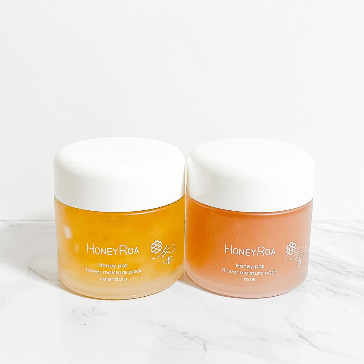 ROAlív ハニーポット フラワーモイスチャーパック ローズ【限定】のクチコミ「HONEYROA
ハニーポットフラワーモイスチャーパック
トウキンセンカ/ ローズ

はちみつ.....」（1枚目）