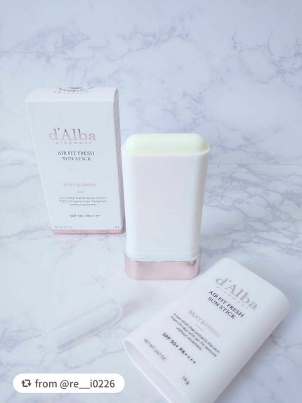 エアーフィットフレッシュサンスティック/ダルバ/日焼け止めスティックを使ったクチコミ(3枚目)
