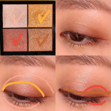 リアルクローズシャドウ/excel/アイシャドウパレットを使ったクチコミ(4枚目)