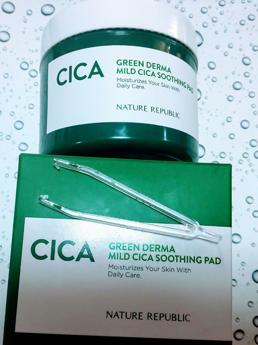 グリーンダーマCICAエッセンシャルパッド/ネイチャーリパブリック/トナーパッドを使ったクチコミ（1枚目）