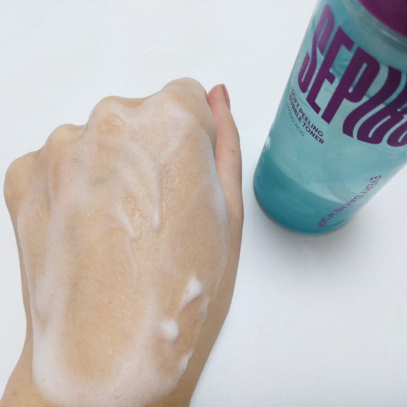 ソフトピーリングバブルトナー/SEPIBU/化粧水を使ったクチコミ(3枚目)