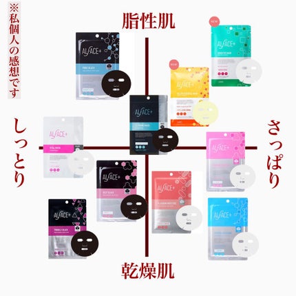 ピュアブラック アクアモイスチャー シートマスク/ALFACE+/シートマスク・パックを使ったクチコミ(9枚目)