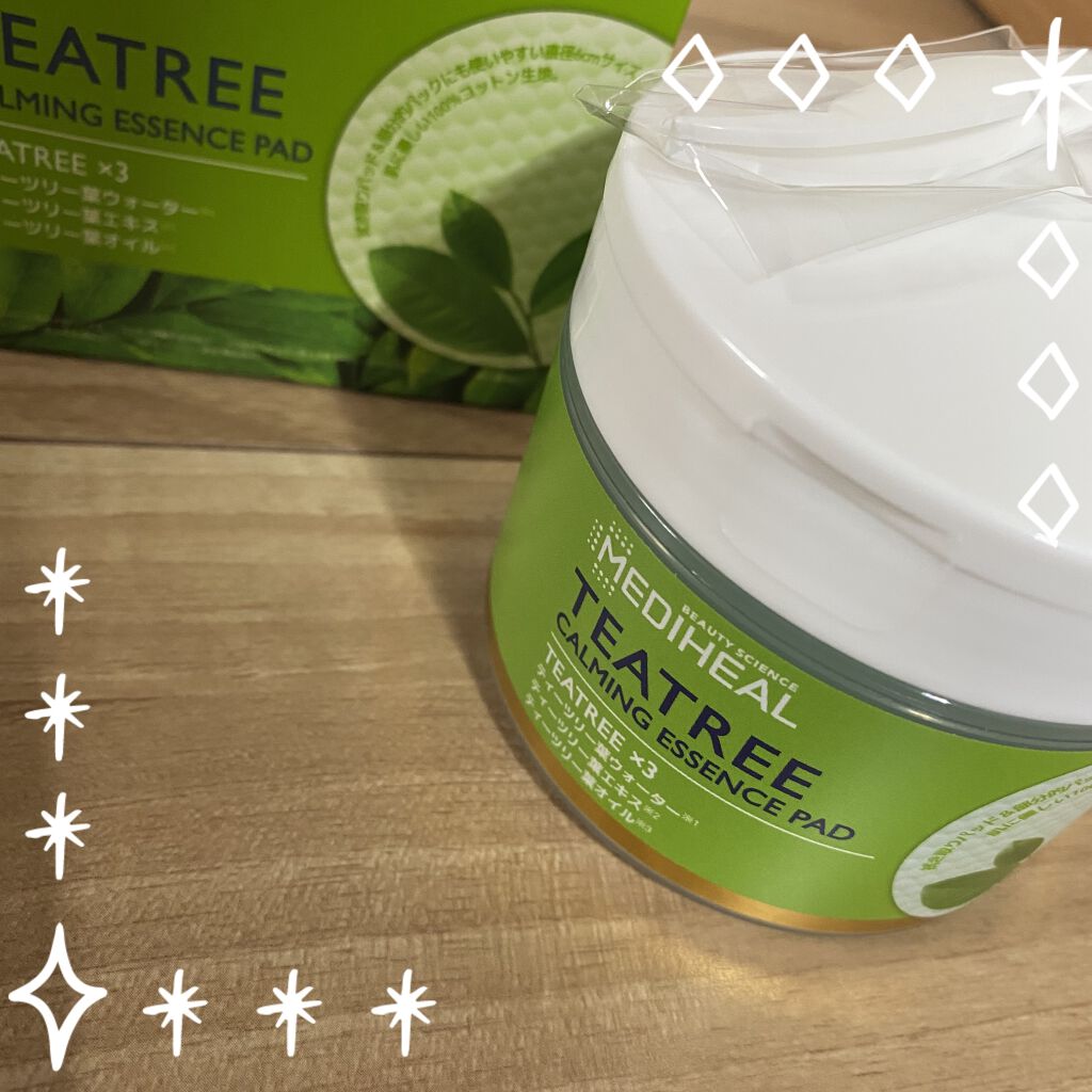 ティーツリーカーミングエッセンスパッド/MEDIHEAL/トナーパッドを使ったクチコミ（1枚目）