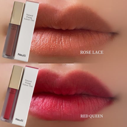 ナチュラルフィクシングベルベットティント/Neulii/リップティントを使ったクチコミ(4枚目)
