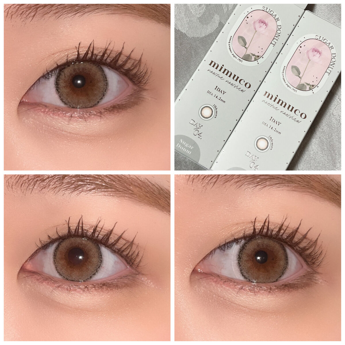 mimuco 1day シュガードーナツ/mimuco/ワンデー（１DAY）カラコンを使ったクチコミ（3枚目）