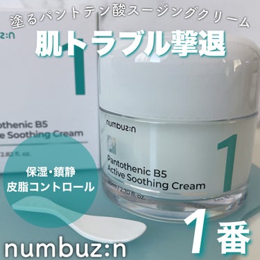 1番 塗るパントテン酸スージングクリーム/numbuzin/フェイスクリームを使ったクチコミ（1枚目）