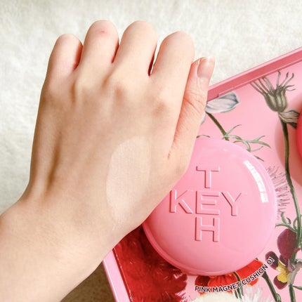 カリフォルニアフェザーライククッション/KEYTH/クッションファンデーションを使ったクチコミ(7枚目)