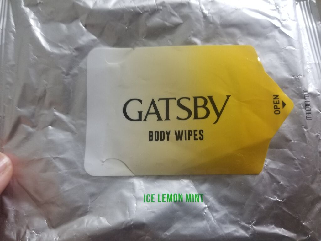 ボディーペーパー アイスレモンミント/ギャツビー/ボディシートを使ったクチコミ(1枚目)