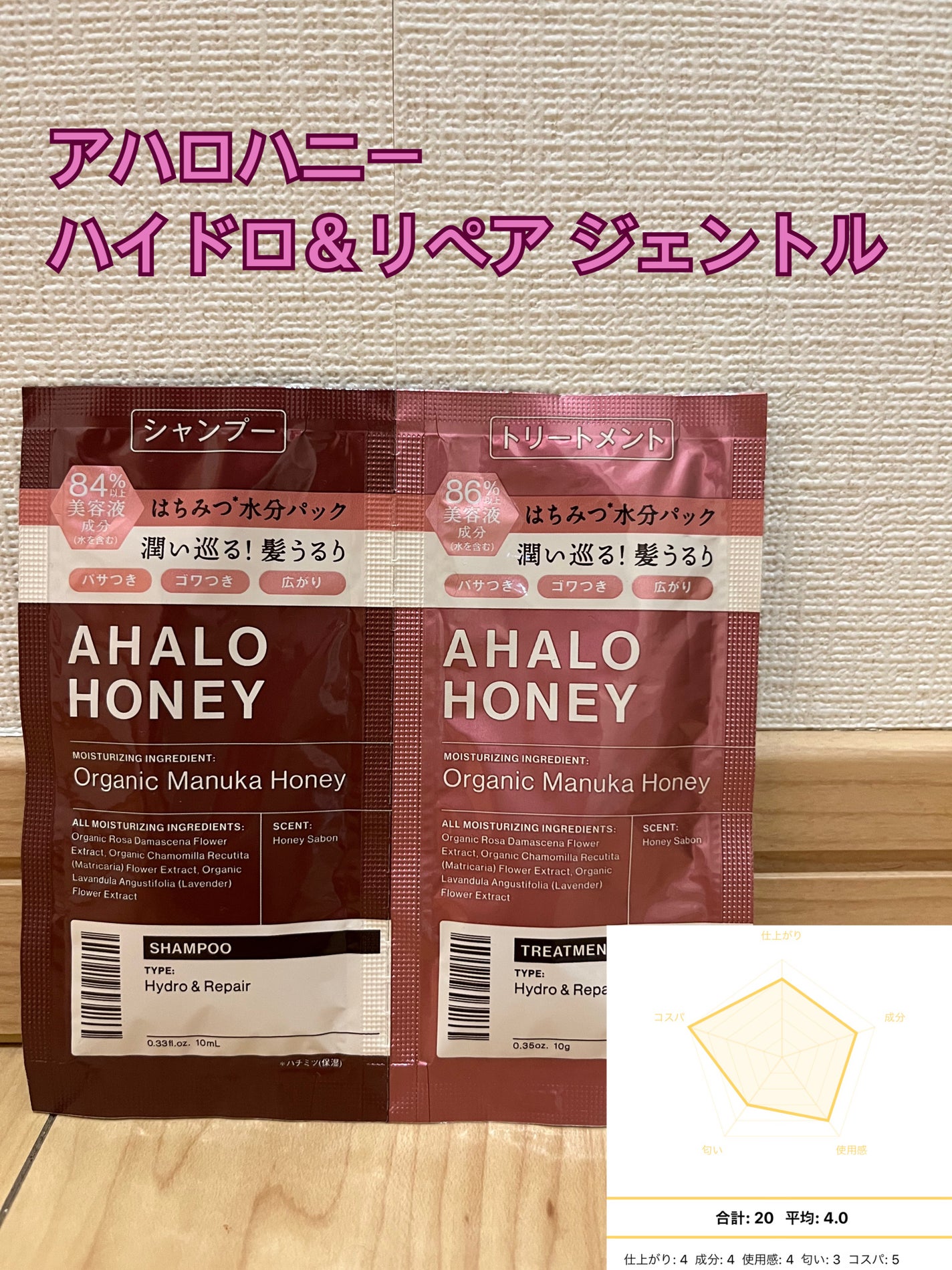 ハイドロ&リペア ジェントル シャンプー/ヘアトリートメント/AHALO HONEY/市販シャンプーを使ったクチコミ(1枚目)
