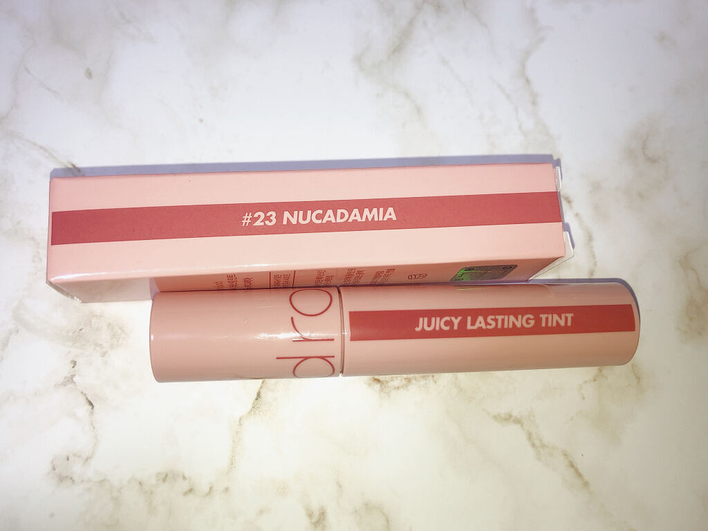 ジューシーラスティングティント/rom&nd/リップティントを使ったクチコミ（1枚目）