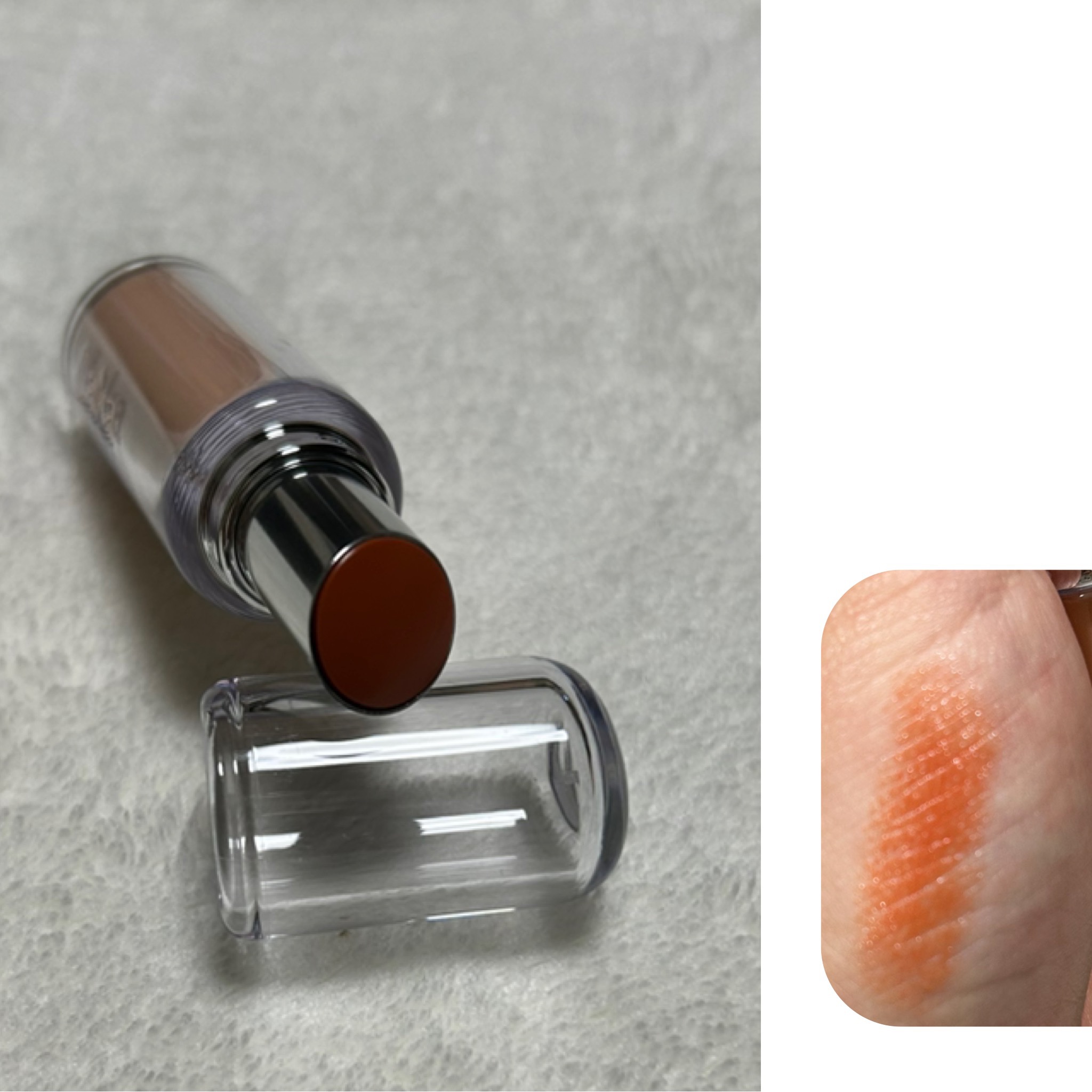 ボンディンググロウリップスティック 209 ニアー/Laka/口紅を使ったクチコミ（2枚目）